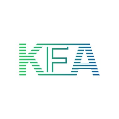 Modern KFA Logo Tasarımı. İş Kimliği için KFA Minimalist, Profesyonel ve Çok Yönlü Markalaştırma Simgesi
