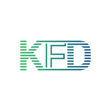 Modern KFD Logo Tasarımı. İş Kimliği için KFD Minimalist, Profesyonel ve Çok Yönlü Markalaştırma Simgesi