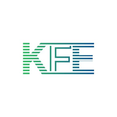Modern KFE Logo Tasarımı. İş Kimliği için KFE Minimalist, Profesyonel ve Çok Yönlü Markalaştırma Simgesi