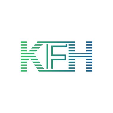 Modern KFH Logo Tasarımı. İş Kimliği için KFH Minimalist, Profesyonel ve Çok Yönlü Markalaştırma Simgesi