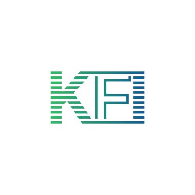 Modern KFI Logo Tasarımı. KFI Minimalist, Profesyonel ve İşletme Kimliği İçin Çok Yönlü Markalaştırma Simgesi