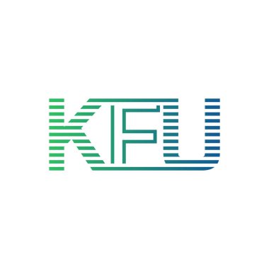 Modern KFU Logo Tasarımı. KFU Minimalist, Profesyonel ve Çok Yönlü İşletme Kimliği Simgesi