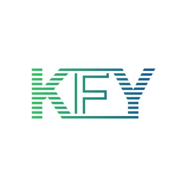 Modern KFY Logo Tasarımı. İş Kimliği için KFY Minimalist, Profesyonel ve Çok Yönlü Markalaştırma Simgesi