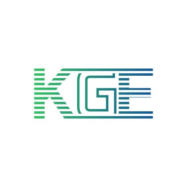 Modern KGE Logo Tasarımı. İş Kimliği için KGE Minimalist, Profesyonel ve Çok Yönlü Markalaştırma Simgesi