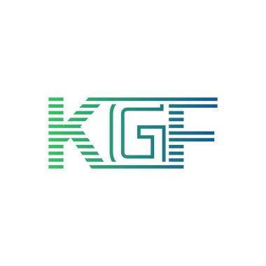 Modern KGF Logo Tasarımı. İş Kimliği için KGF Minimalist, Profesyonel ve Çok Yönlü Markalaştırma Simgesi