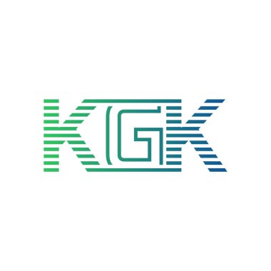 Modern KGK Logo Tasarımı. İşletme Kimliği İçin KGK Minimalist, Profesyonel ve Çok Yönlü Markalaştırma Simgesi