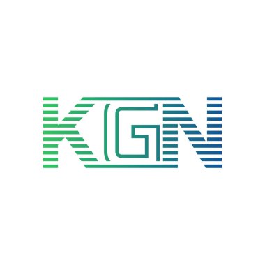 Modern KGN Logo Tasarımı. İş Kimliği için KGN Minimalist, Profesyonel ve Çok Yönlü Markalaştırma Simgesi