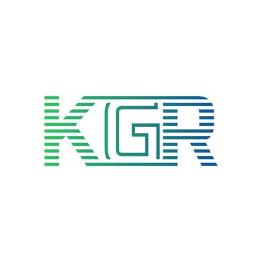 Modern KGR Logo Tasarımı. Harf KGR İş Kimliği Minimalist, Profesyonel ve Çok Yönlü Markalaştırma Simgesi