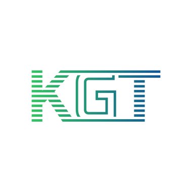 Modern KGT Logo Tasarımı. İş Kimliği için KGT Minimalist, Profesyonel ve Çok Yönlü Markalaştırma Simgesi