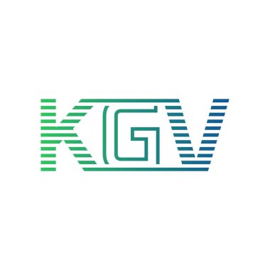 Modern KGV Logo Tasarımı. Harf KGV İş Kimliği Minimalist, Profesyonel ve Çok Yönlü Markalaştırma Simgesi