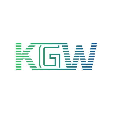 Modern KGW Logo Tasarımı. KGW İşletme Kimliği İçin Minimalist, Profesyonel ve Çok Yönlü Markalaştırma Simgesi