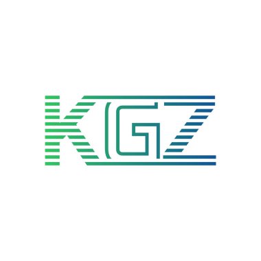 Modern KGZ Logo Tasarımı. KGZ 'nin Minimalist, Profesyonel ve Çok Yönlü İşletme Kimliği Simgesi