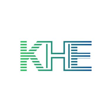 Modern KHE Logo Tasarımı. İş Kimliği İçin KHE Minimalist, Profesyonel ve Çok Yönlü Markalaştırma Simgesi