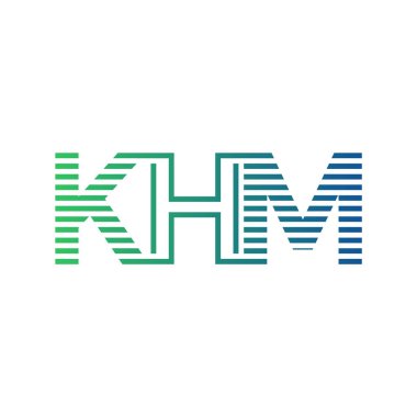 Modern KHM Logo Tasarımı. Harf KHM İş Kimliği Minimalist, Profesyonel ve Çok Yönlü Markalaştırma Simgesi