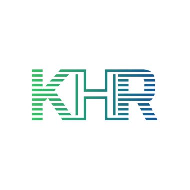 Modern KHR Logo Tasarımı. Harf KHR İş Kimliği Minimalist, Profesyonel ve Çok Yönlü Markalaştırma Simgesi