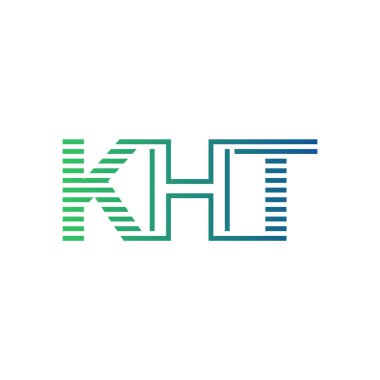 Modern KHT Logo Tasarımı. İş Kimliği için KHT Minimalist, Profesyonel ve Çok Yönlü Markalaştırma Simgesi