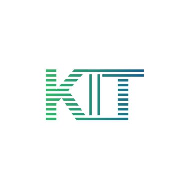 Modern KIT Logo Tasarımı. Harf KIT İş Kimliği Minimalist, Profesyonel ve Çok Yönlü Markalaştırma Simgesi