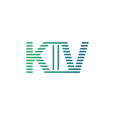 Modern KIV Logo Tasarımı. İş Kimliği için KIV. Minimalist, Profesyonel ve Çok Yönlü Markalaştırma Simgesi