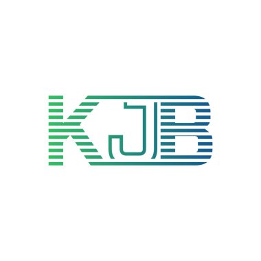 Modern KJB Logo Tasarımı. KJB Minimalist, Profesyonel ve Çok Yönlü İşletme Kimliği Simgesi