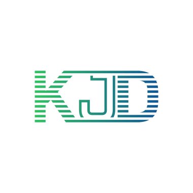 Modern KJD Logo Tasarımı. İş Kimliği için KJD Minimalist, Profesyonel ve Çok Yönlü Markalaştırma Simgesi