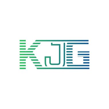Modern KJG Logo Tasarımı. KJG 'nin Minimalist, Profesyonel ve Çok Yönlü İşletme Kimliği Simgesi