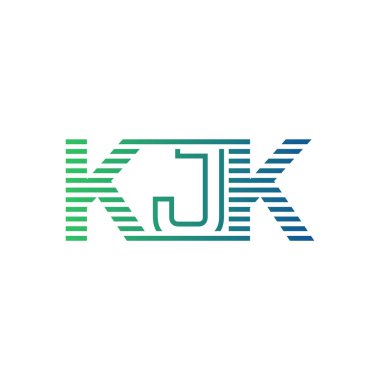 Modern KJK Logo Tasarımı. İş Kimliği için KJK Minimalist, Profesyonel ve Çok Yönlü Markalaştırma Simgesi