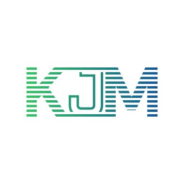 Modern KJM Logo Tasarımı. KJM Minimalist, Profesyonel ve Çok Yönlü İşletme Kimliği Simgesi