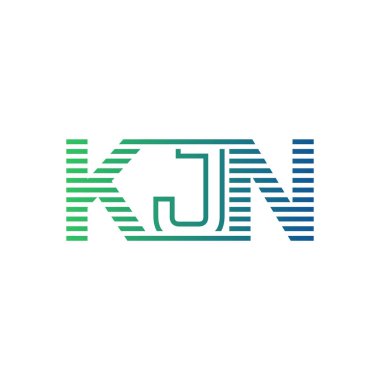 Modern KJN Logo Tasarımı. İş Kimliği için KJN Minimalist, Profesyonel ve Çok Yönlü Markalaştırma Simgesi