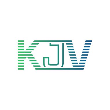 Modern KJV Logo Tasarımı. KJV 'nin Minimalist, Profesyonel ve Çok Yönlü İşletme Kimliği Simgesi