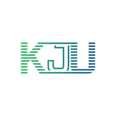 Modern KJU Logo Tasarımı. KJU Minimalist, Profesyonel ve Çok Yönlü İşletme Kimliği Simgesi