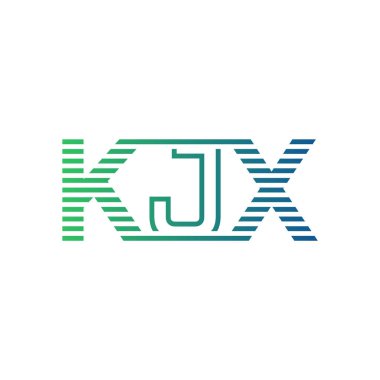 Modern KJX Logo Tasarımı. İşletme Kimliği İçin KJX Minimalist, Profesyonel ve Çok Yönlü Markalaştırma Simgesi
