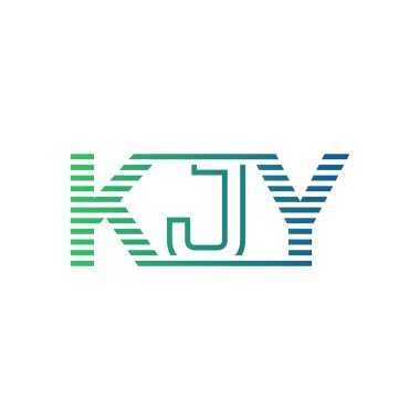 Modern KJY Logo Tasarımı. KJY Minimalist, Profesyonel ve Çok Yönlü İşletme Kimliği Simgesi