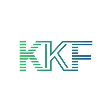 Modern KKF Logo Tasarımı. İş Kimliği için KKF Minimalist, Profesyonel ve Çok Yönlü Markalaştırma Simgesi