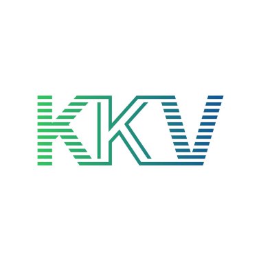 Modern KKV Logo Tasarımı. KKV 'nin Minimalist, Profesyonel ve Çok Yönlü İşletme Kimliği Simgesi