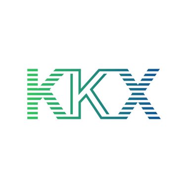 Modern KKX Logo Tasarımı. İşletme Kimliği İçin KKX Minimalist, Profesyonel ve Çok Yönlü Markalaştırma Simgesi