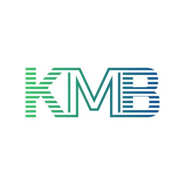 Modern KMB Logo Tasarımı. Harf KMB İş Kimliği Minimalist, Profesyonel ve Çok Yönlü Markalaştırma Simgesi