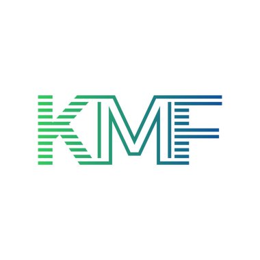 Modern KMF Logo Tasarımı. İş Kimliği için KMF Minimalist, Profesyonel ve Çok Yönlü Markalaştırma Simgesi
