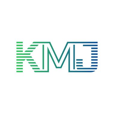 Modern KMJ Logo Tasarımı. İşletme Kimliği İçin KMJ Minimalist, Profesyonel ve Çok Yönlü Markalaştırma Simgesi