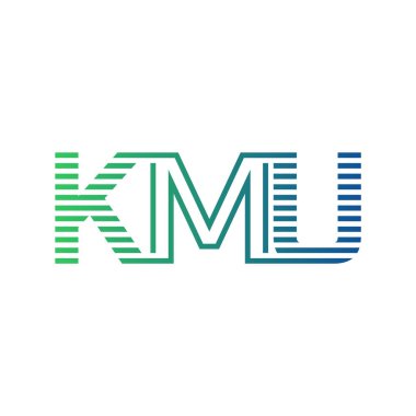 Modern KMU Logo Tasarımı. KMU Minimalist, Profesyonel ve Çok Yönlü İşletme Kimliği Simgesi