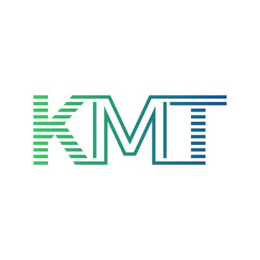 Modern KMT Logo Tasarımı. İşletme Kimliği İçin KMT Minimalist, Profesyonel ve Çok Yönlü Markalaştırma Simgesi