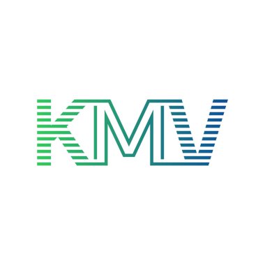 Modern KMV Logo Tasarımı. Harf KMV İş Kimliği Minimalist, Profesyonel ve Çok Yönlü Markalaştırma Simgesi