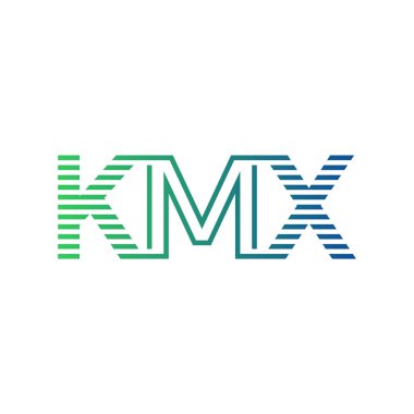 Modern KMX Logo Tasarımı. İşletme Kimliği İçin KMX Minimalist, Profesyonel ve Çok Yönlü Markalaştırma Simgesi
