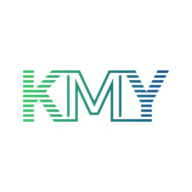 Modern KMY Logo Tasarımı. KMY Minimalist, Profesyonel ve İş Kimliği için Çok Yönlü Markalaştırma Simgesi