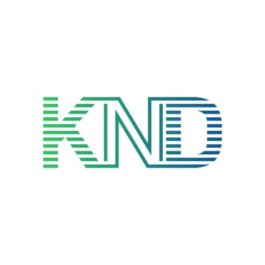 Modern KND Logo Tasarımı. KND Minimalist, Profesyonel ve İş Kimliği için Çok Yönlü Markalaştırma Simgesi