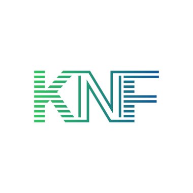 Modern KNF Logo Tasarımı. İş Kimliği için KNF Minimalist, Profesyonel ve Çok Yönlü Markalaştırma Simgesi