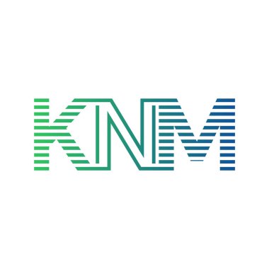 Modern KNM Logo Tasarımı. KNM Minimalist, Profesyonel ve İşletme Kimliği İçin Çok Yönlü Markalaştırma Simgesi