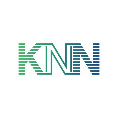 Modern KNN Logo Tasarımı. KNN Minimalist, Profesyonel ve İş Kimliği için Çok Yönlü Markalaştırma Simgesi