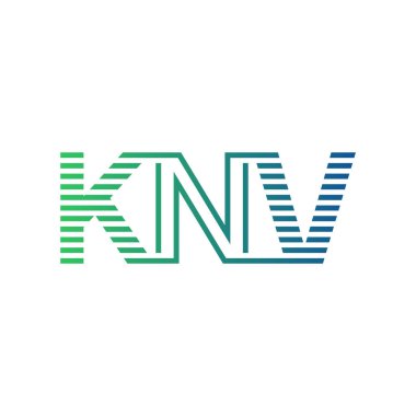 Modern KNV Logo Tasarımı. KNV 'nin Minimalist, Profesyonel ve Çok Yönlü İşletme Kimliği Simgesi