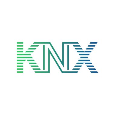 Modern KNX Logo Tasarımı. İşletme Kimliği İçin KNX Minimalist, Profesyonel ve Çok Yönlü Markalaştırma Simgesi