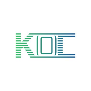 Modern KOC Logo Tasarımı. KOC İşletme Kimliği İçin Minimalist, Profesyonel ve Çok Yönlü Markalaştırma Simgesi